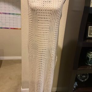 Cupshe Cream Crochet Swim Coverup